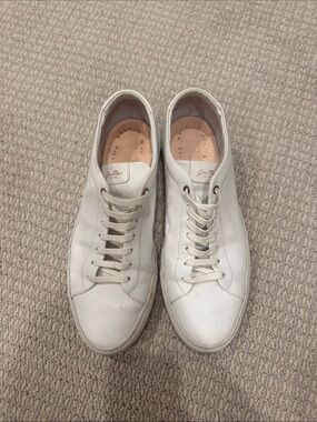 Good Man Brand White Low-Top Leather Sneakers